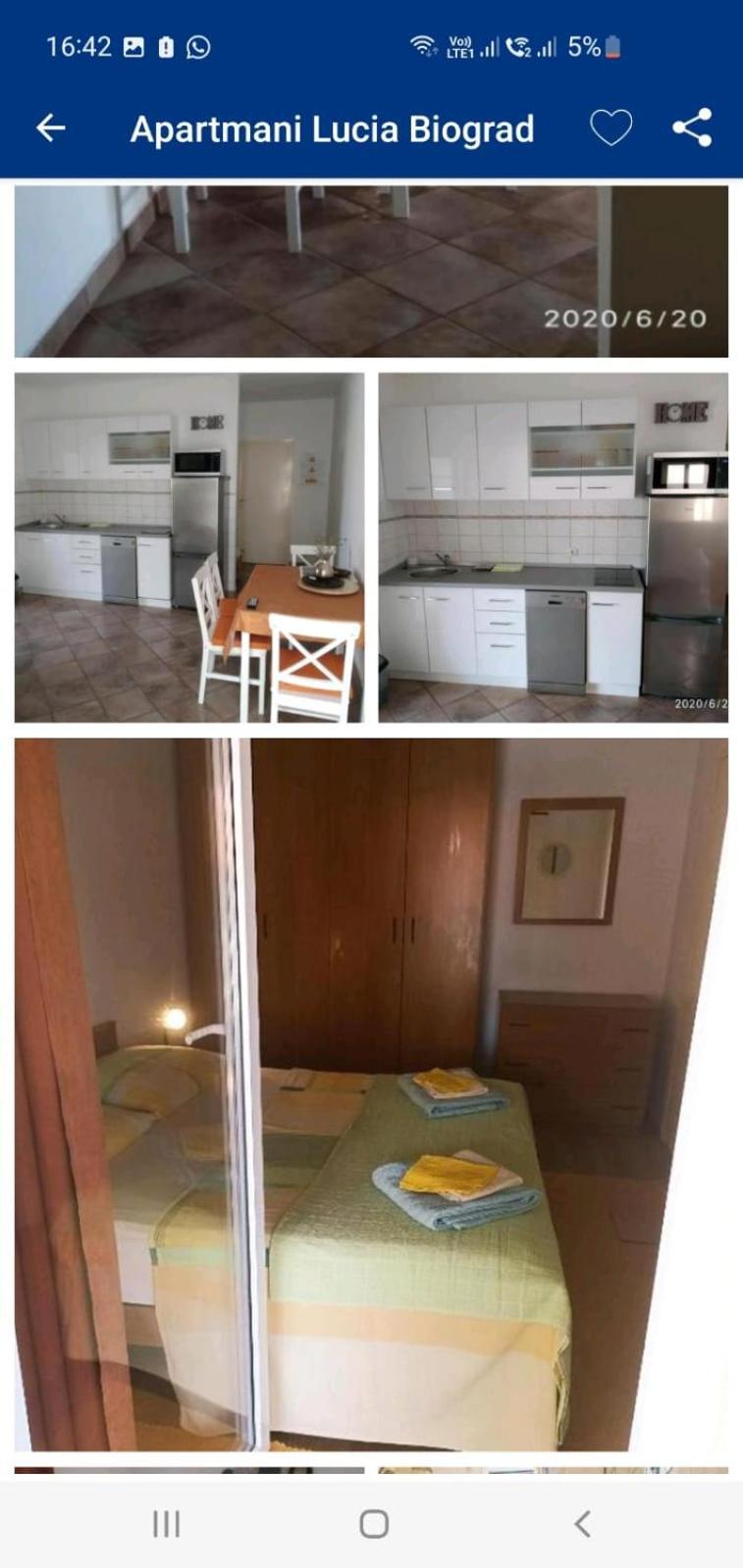 Apartmani Lucia Biograd بيوغْغاد نا موغو المظهر الخارجي الصورة